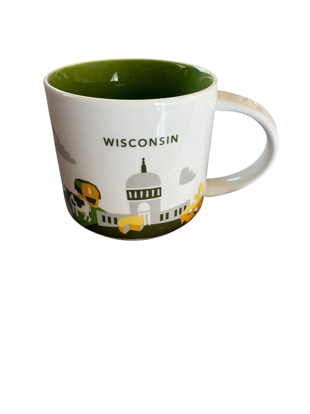 Starbucks WISCONSIN State You Are Here Collection Coffee Tea Mug 14 oz 2015- NWT